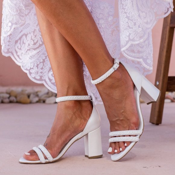 Beautiful wedding block heel - Picture 5 of 11